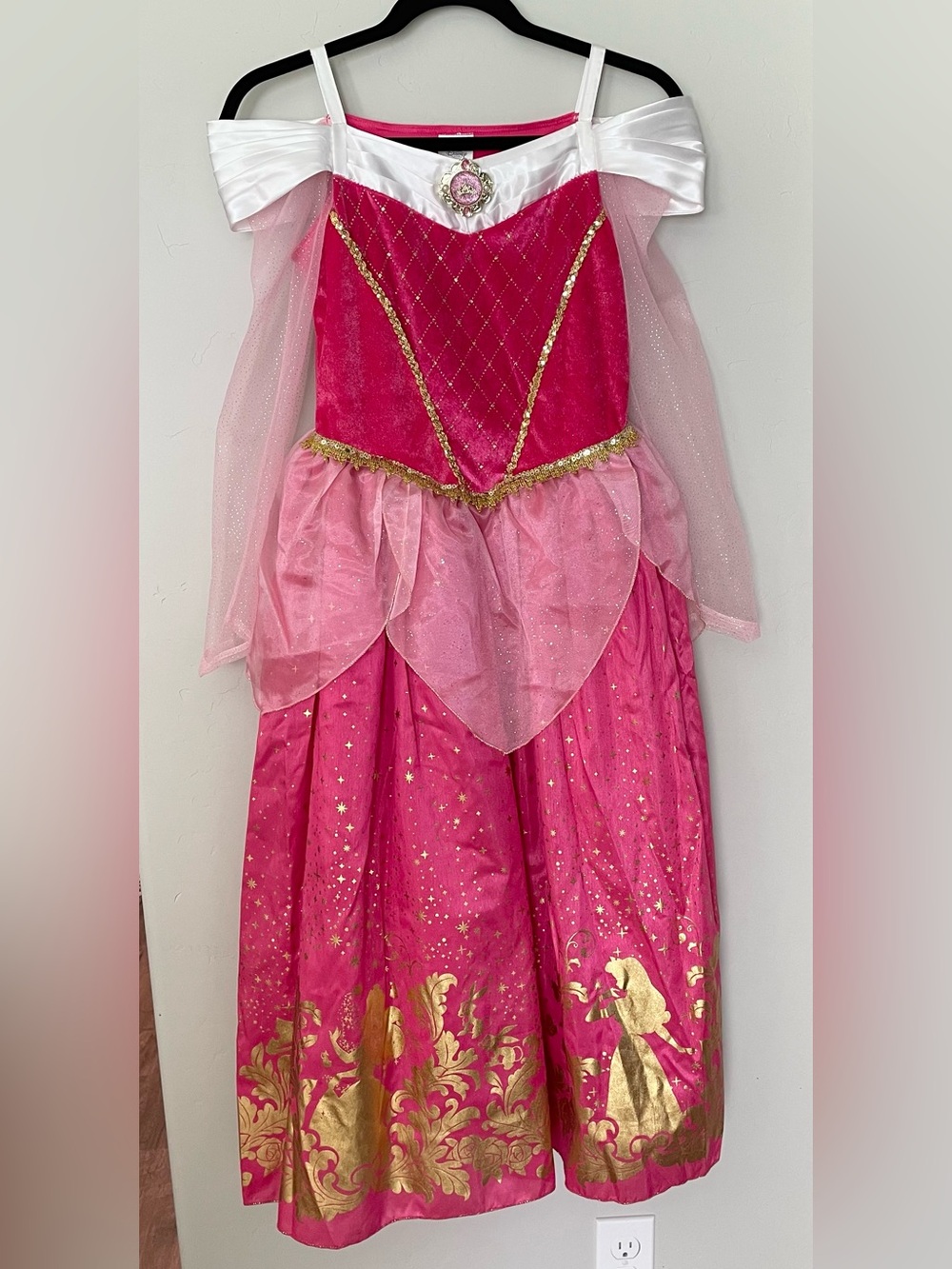 Disney Princess Aurora Gown, Size 13, Pink, White and Gold 👸